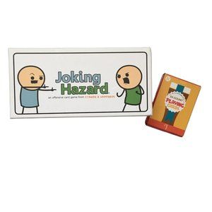 Joking Hazard by Cyanide & Happiness Card Game and Beer Glass Playing Cards